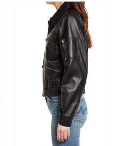 แจ็กเก็ตหนังสำหรับผู้หญิงแจ็กเก็ตหนังแฟชั่นเข้ารูปลำลองสำหรับฤดูหนาว2025งานตามสั่ง - Product Image 2