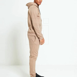 High Quality 100%Cotton Tech Fleece Gym <b>Tracksuit</b> <b>Plain</b> Oversized Two Piece Gym <b>Tracksuit</b> for Men - Product Image 3