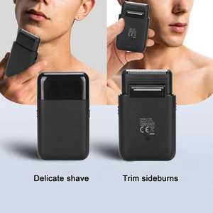 Rasoir électrique noir pour hommes, rechargeable par USB, rasoir à grille portable, tondeuse à barbe à double lame, lavable IPX7, de qualité allemande, pour le visage et les voyages en camping-car - Product Image 3