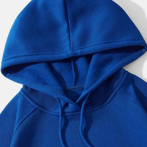 Sweat à capuche personnalisé en molleton 100% coton bleu d'hiver de luxe de haute qualité avec prix d'usine personnalisé pour hommes - Product Image 5