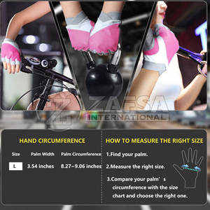 Pakistan Made Gym Gloves with <b>Wrist</b> <b>Support</b> for Men and Women Workout Gloves for Weight Lifting Training - Product Image 4