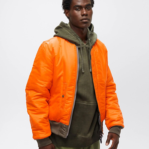 Chaqueta Bomber Reversible de Primera Calidad para Hombre, Impresión Personalizada OEM, Temporada de Invierno, Talla Grande, Estilo Urbano, Ecológica, de Secado Rápido - Product Image 5