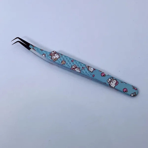 Pince à épiler personnalisée pour Halloween en acier inoxydable, extension de cils durable, nom de marque pour les cils - Product Image 1