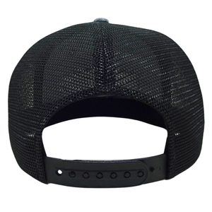 Casquette Trucker 6 Panneaux Personnalisée avec Logo OEM, Patch Textile, Structurée, Gris et Noir, Maille, Boucle Simple en Plastique, Vente en Gros - Product Image 6