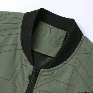 Veste bomber pour homme en gros, 100% polyester, devant droit, imperméable, coupe-vent, respirante, séchage rapide, vêtements d'hiver, service OEM - Product Image 3