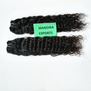 Extensions de cheveux humains vierges indiens Remy 100 % naturels bruts, double trame machine, cuticules alignées, à clipser, vente en gros - Product Image 3