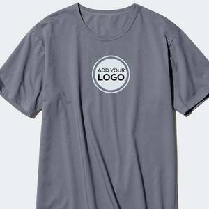 Camisetas de gran tamaño con logotipo personalizado, camisetas sueltas de media manga con cuello redondo, camisetas de algodón con timbre de Color, camisetas Unisex de algodón AIRism - Product Image 1