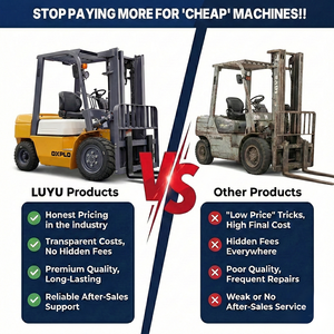 LUYU High Quality 3 <strong>Tonne</strong> New Diesel <strong>Forklift</strong> 3000kg Load Container Mast Fork Lift Truck Material Handling Machinery for Sale - Product Image 3