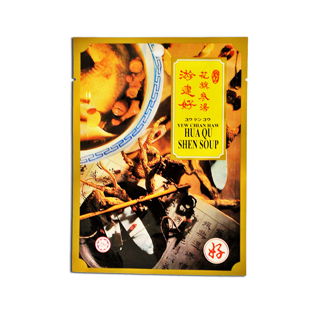 OEM Hua Qu Shen цыпленок травяной мгновенный суп пакет в индивидуальном Саше содержит женьшень Годжи и другие ингредиенты