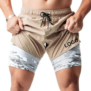 Nouveaux shorts décontractés pour hommes en toile de coton 100% de haute qualité, respirants, imperméables, avec logo personnalisé, taille élastique, pour la plage et la tenue Awrah musulmane - Product Image 1