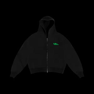 Conjunto de Sudadera con Capucha y Pantalones Deportivos Gruesos Personalizados al por Mayor, Ropa Deportiva Urbana de Moda, Conjunto de 2 Piezas con Cremallera Corta para Invierno - Product Image 4