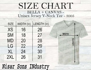 Camiseta unisex con cuello en V de Bella Canvas - Product Image 6