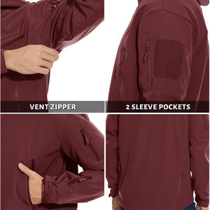 Vêtement en tissu doux au toucher, meilleur produit, matériau chaud, poches extérieures avec couvercle, veste de randonnée imperméable à capuche - Product Image 3