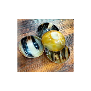Nuevo estilo americano, cuerno de búfalo indio, cuenco para servir, Ágata pulida, Natural cuenco de cuerno, frutas disponibles, todos los tamaños, decoración del hogar - Product Image 1