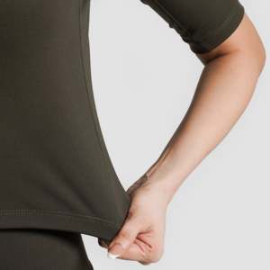 เสื้อโยคะรัดรูป Olive Sculpt สำหรับออกกำลังกาย - Product Image 6