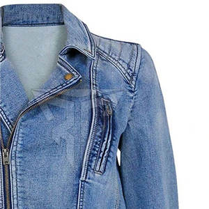 Meilleur prix confortable respirant solide veste en jean pour femmes marque privée col montant tricoté de haute qualité pour l'hiver en plein air - Product Image 3