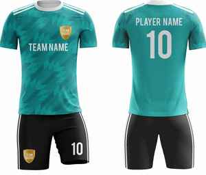 Uniformes de football personnalisés en gros |   Maillots de football numériques OEM 2026 |   Tenues d'équipe respirantes à manches courtes et coupe ajustée - Product Image 1
