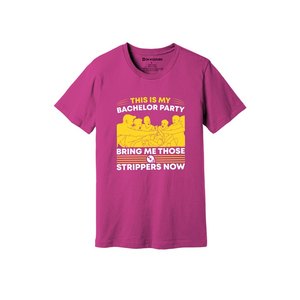 Camiseta de tela de algodón 100% con estampado de temas de fiesta 160-180 a GSM pesado 12 colores disponibles Personalice su propio diseño y colocación - Product Image 3