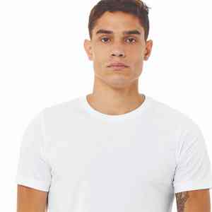 Camiseta básica de 100% algodón con cuello redondo unisex, camiseta informal cómoda de tela de punto suave de 250GSM para hombres y mujeres - Product Image 3
