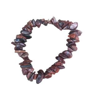 สร้อยข้อมือชิปเหล็กธรรมชาติสำหรับผู้หญิงสร้อยข้อมือชิปคริสตัลหินอัญมณีคริสตัลสีสันสดใส - Product Image 5