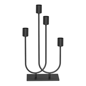 Top Seller Iron <b>Candle</b> Pillar Holder <b>Set</b> of 2 Available for Table Centre Piece Halloween Church Decoration by Ambience Lifestyle - Product Image 3