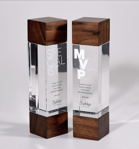 Premio de logro de diseño personalizado de acrílico transparente de prestigio Acabado pulido elegante para honrar la excelencia excepcional - Product Image 2