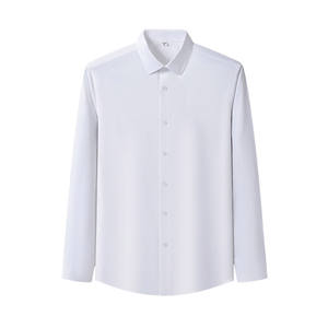 Chemise boutonnée ajustée en coton tricoté 100 % respirant avec logo et couleur personnalisés – Meilleur prix – Fabriquée au Pakistan - Product Image 1