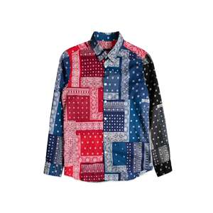 โซฟเน็ต เสื้อเชิ้ตผ้าฝ้าย 100% แบบลำลอง/เป็นทางการ คอจีน แขนครึ่งตัว ทรงเข้ารูป คอผ้าพันคอ ผ้าลินิน ระบายอากาศได้ดี ผ้าป๊อปลิน - Product Image 1