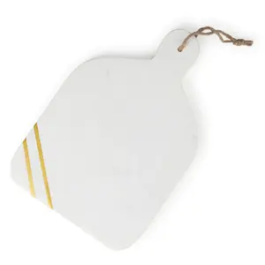 Gran Precio Utensilios de cocina Mesa Tablas de cortar de mármol Esmalte blanco Cubiertos con estampado de mármol Tabla de cortar de la mejor calidad - Product Image 4