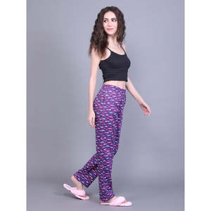 100% Cotton Printed Pyjama Pockets <b>Knitted</b> Sleep Dress Buttoned Drawstring Closure Customisable Logo <b>Animal</b> <b>Pattern</b> ODM Supply - Product Image 2