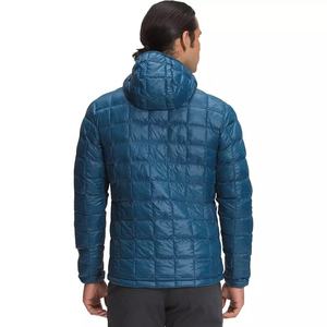 OEM-chaquetas de plumón para hombre, abrigo ligero con cremallera, chaqueta acolchada brillante empaquetable para invierno, venta al por mayor - Product Image 2