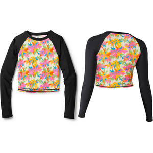 Chemise athlétique à manches longues personnalisée pour femmes, haut de yoga, entraînement à séchage rapide et compression pour la course et le sport - Product Image 2