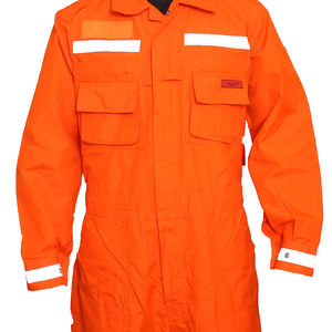 Overol Antiestático de Meta Aramida Color Naranja - Traje de Seguridad Industrial Ignífugo de Alta Visibilidad - Product Image 3