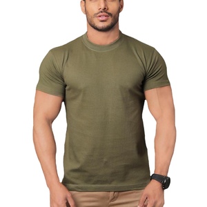 เสื้อยืดออกกำลังกายเพาะกายผู้ชายขายดีที่สุด) เสื้อยืดฝึกซ้อมในยิม พิมพ์โลโก้ เสื้อยืดผ้าฝ้ายผสมโพลีเอสเตอร์แบบพื้นฐาน - Product Image 1