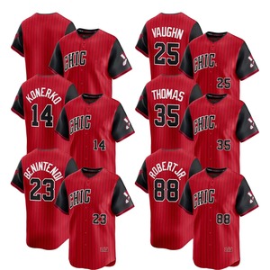 Maillots de baseball domicile blancs Chicago 2025 – Personnalisables, brodés, imprimés par transfert thermique, respirants, avec logos - Product Image 1