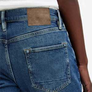 2024 Venta al por mayor Fabricación personalizada Streetwear Hombres Denim Jeans Loose Fit Jeans Straight Baggy Jeans - Product Image 5