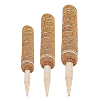 Bâtons en mousse pour plantes grimpantes, piquet de plantes de jardin d'intérieur, totem en fibre de coco de différentes tailles