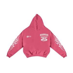 Sudaderas con capucha desteñidas al sol con lavado ácido personalizado de calidad superior, conjuntos de pantalones acampanados para hombre de talla grande, conjunto recortado cuadrado para pantalla impresa - Product Image 2