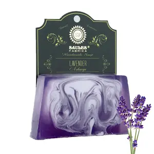 Sabun Bar Lavender 80g Modern penjualan terbaik parfum paling populer Label pribadi grosir 100% buatan tangan ungu dan Aroma yang indah