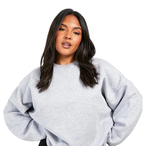 Nouveau Design automne hiver femmes col rond sweat ample surdimensionné avant personnalisable polaire Anti-boulochage séchage rapide - Product Image 3