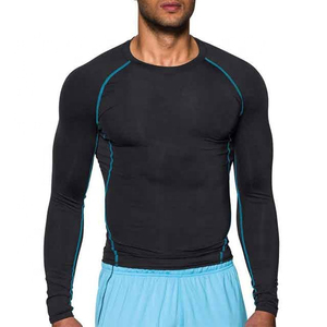Chemises de compression pour hommes pour les sports d'hiver, équipement de fitness, t-shirt à manches longues léger, haut de sport pour la course à pied, personnalisé - Product Image 1
