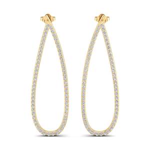 Boucles d'oreilles pendantes REYES en argent sterling 925 de haute qualité avec diamants de laboratoire CVD HPHT certifiés IGI, cadeau de mariage, bijoux fins - Product Image 6