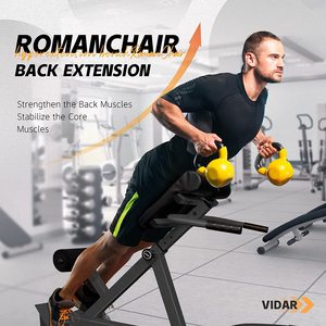 Acheter Machine d'extension de dossier de chaise romaine Banc d'hyperextension du bas du dos Équipement d'exercice réglable pour les ischio-jambiers et les fessiers - Product Image 4