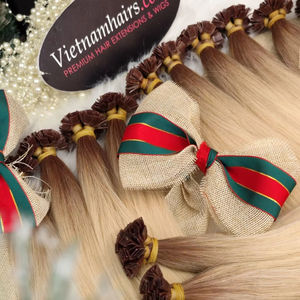 Extensions de cheveux humains vietnamiens vierges de haute qualité 100% les plus vendus Styles de boucles crépues à pointe plate cuticule complète du Vietnam - Product Image 1