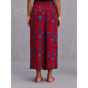 Pantalones Anchos de Cintura Alta Ambika, Estilo Cargo, con Cintura Elástica, Modal Transpirable y Texturizado - Product Image 5