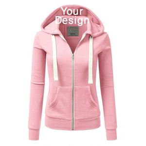 เสื้อฮู้ดแขนยาวของผู้หญิงเสื้อผ้าลำลองผ้าคอตตอน100% สำหรับฤดูหนาวโลโก้ตามสั่ง - Product Image 3