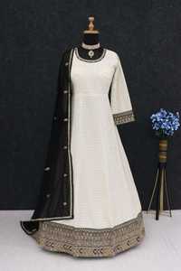 Venta caliente Faux Georgette con bordado de lentejuelas Salwar Suit fabricante y proveedor de Surat - Product Image 6