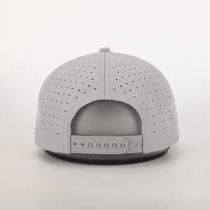 Haute qualité 5 panneaux en caoutchouc Logo Performance Sport casquette de Baseball personnalisé broderie Logo étanche découpé au Laser perforé unisexe - Product Image 5