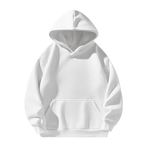Sweat à capuche oversize en molleton épais 100% coton de haute qualité pour homme, personnalisable avec logo, style streetwear - Product Image 2