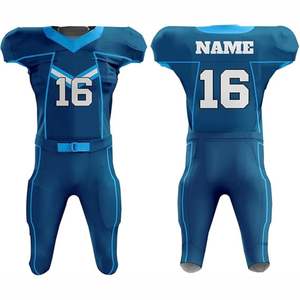 ชุดฟุตบอลอเมริกันแขนสั้นระบายอากาศแบบซับลิเมชั่นล่าสุด ออกแบบเองได้ ผลิตในปากีสถาน - Product Image 1